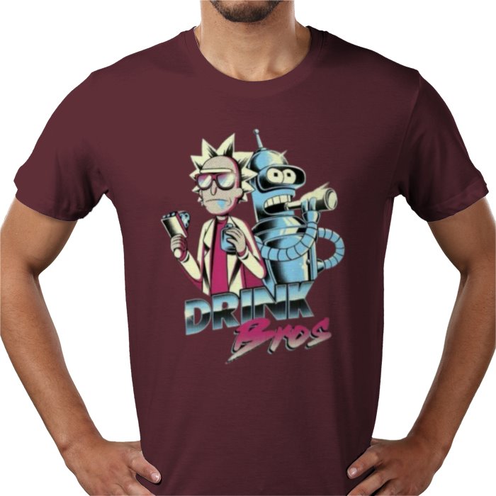 Rick & Morty & Futurama - Drink Bros T-shirt