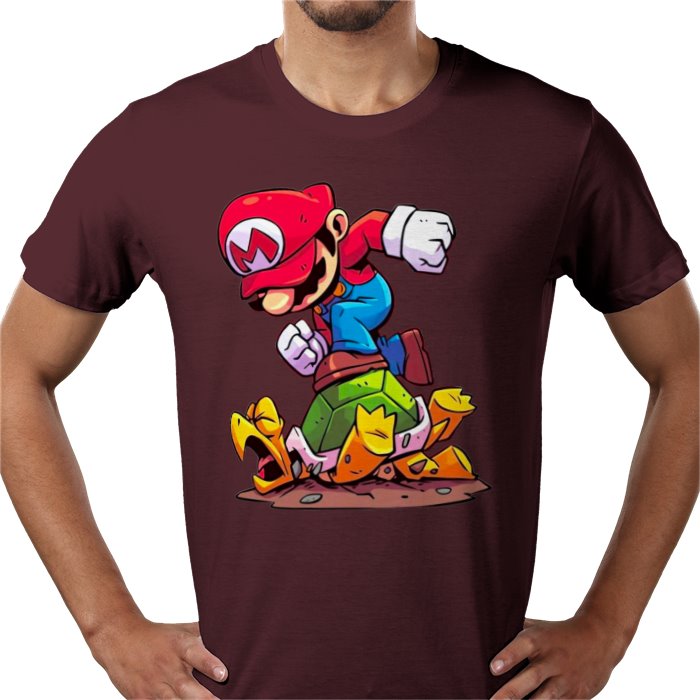 Super Mario Bros — Mario Crushing Turts T-Shirt