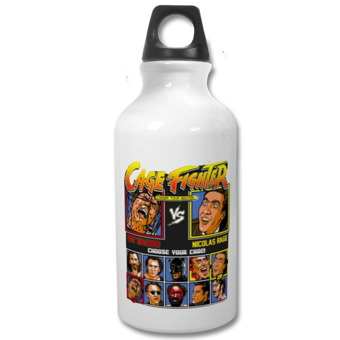 Nicholas Cage & Street Fighter - Cage Fighter Water Bottle