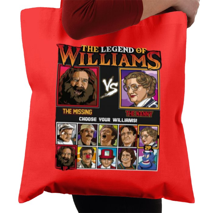 Robin Williams & The Legend Of Zelda -The Legend Of Williams Tote Bag