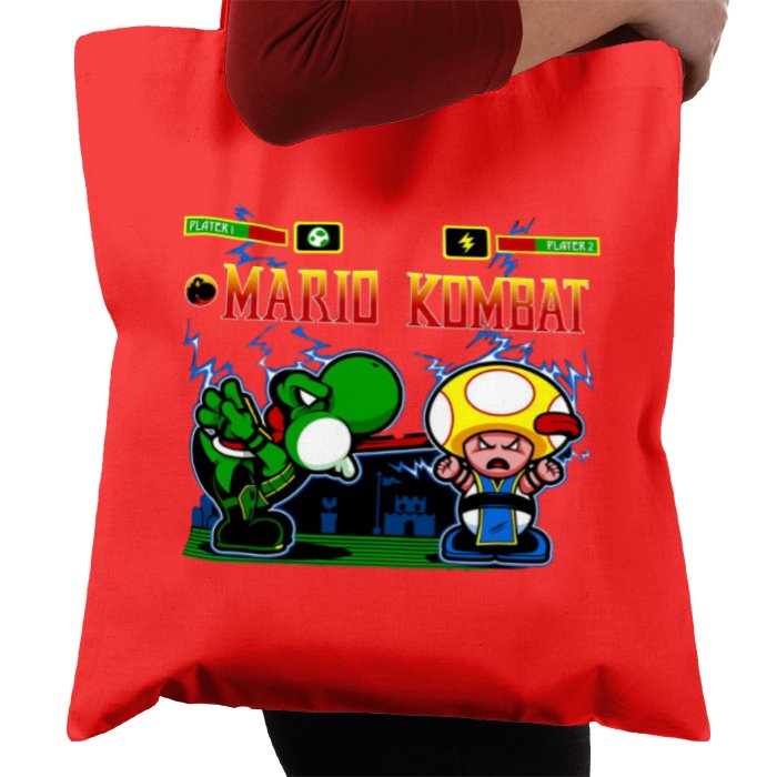 Super Mario Bro's & Mortal Kombat - Mario Kombat Tote Bag