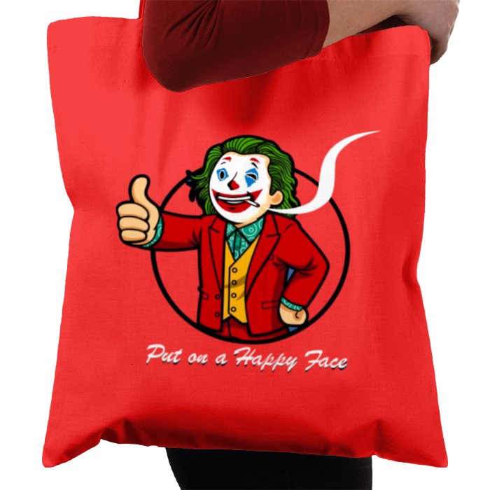 Fallout & Joker - Put On A Happy Face Tote Bag