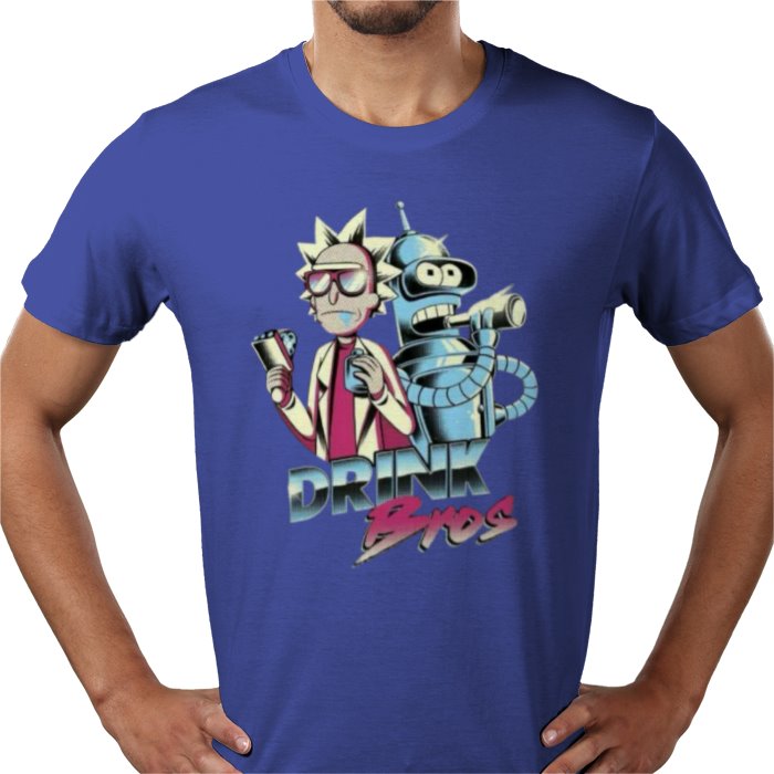 Rick & Morty & Futurama - Drink Bros T-shirt