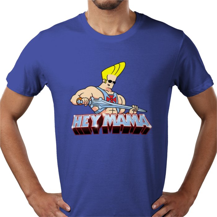 Johnny Bravo & He-Man - Hey Mama T-shirt