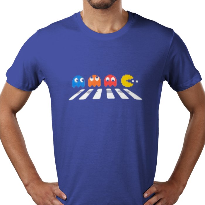 Pacman & The Beatles - Abby Road T-shirt