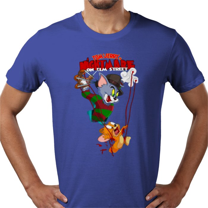 Tom And Jerry & A Nightmare On Elm Street - Freddy & Jerry T-shirt