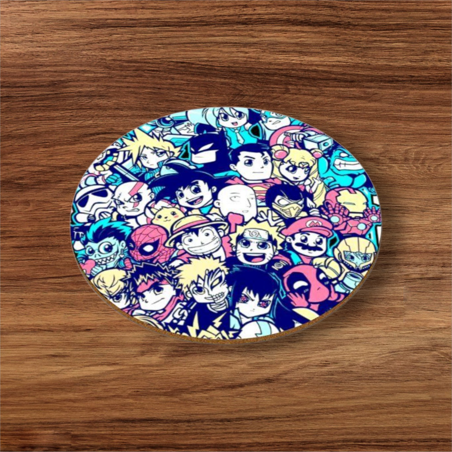 Anime Collage Round Coasters