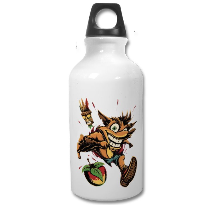 Crash Bandicoot Theme Water Bottle