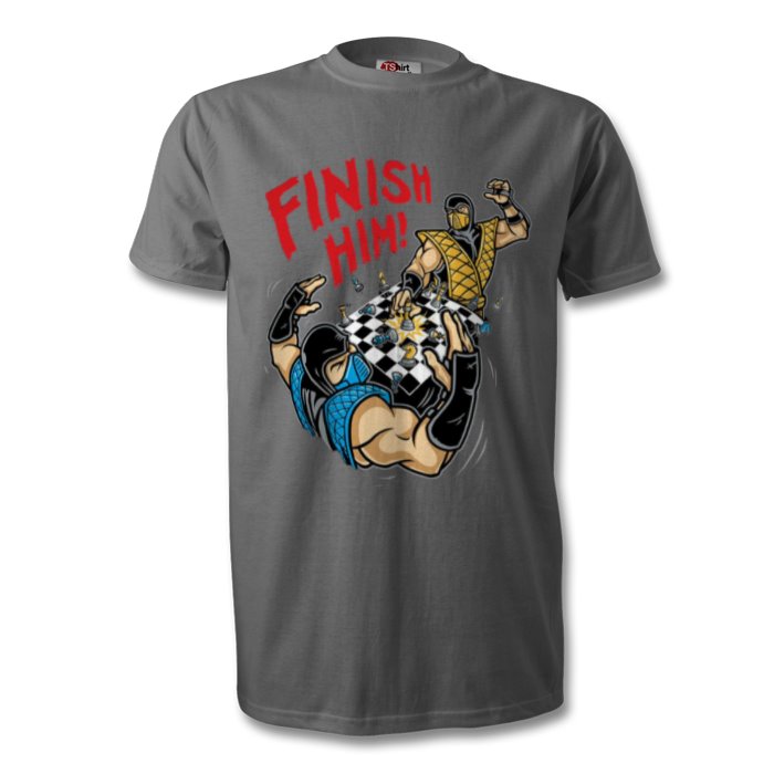 Mortal Kombat - Finish Him Chess T-shirt