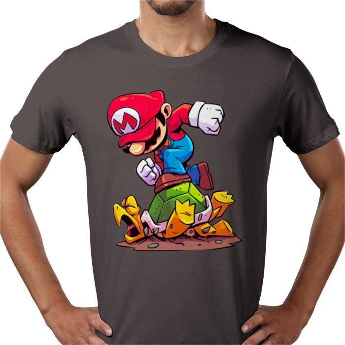 Super Mario Bros — Mario Crushing Turts T-Shirt