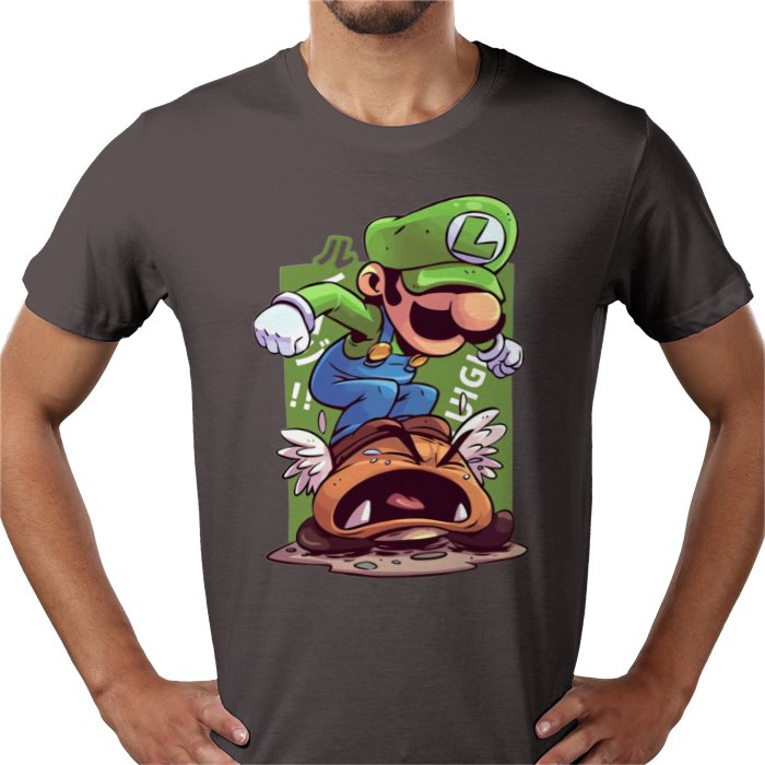 Super Mario Bros — Luigi Crushing Turts T-Shirt