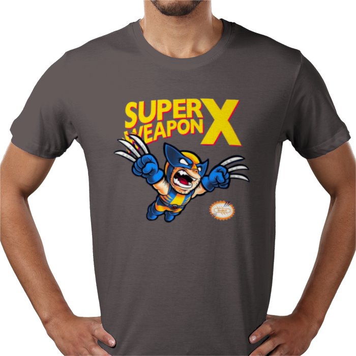 Super Mario Bro's & Wolverine - Super Weapon X T-shirt