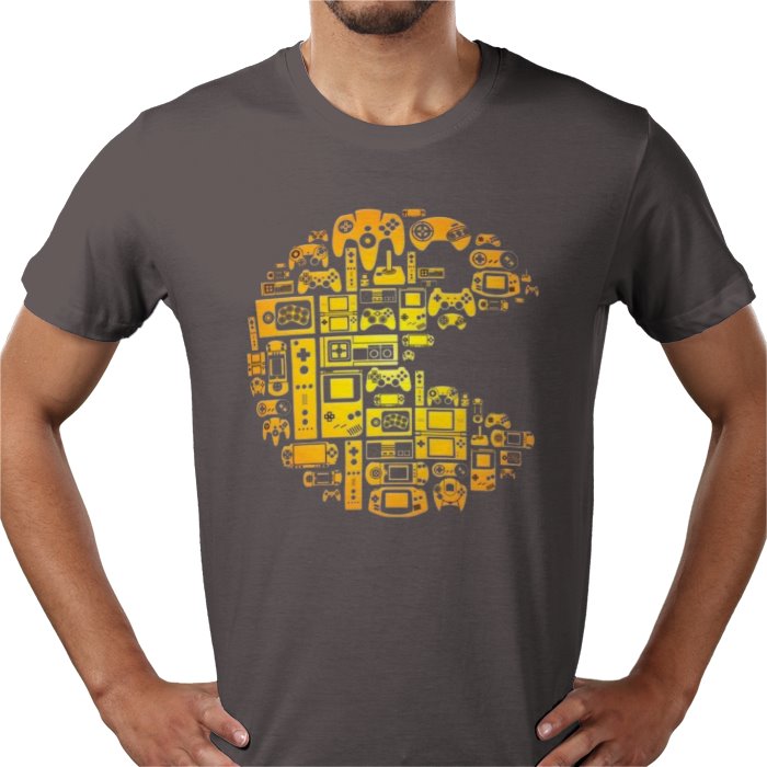 Pac-Man Tech Collage T-Shirt