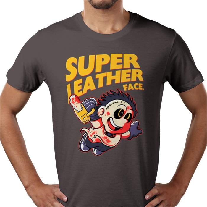 Texas Chainsaw Massacre x Super Mario Bros - Super Leatheface T Shirt