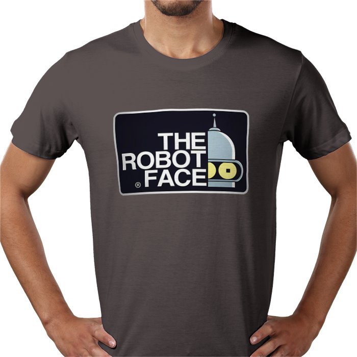Futurama x The North Face Parody - The Robot Face T-Shirt