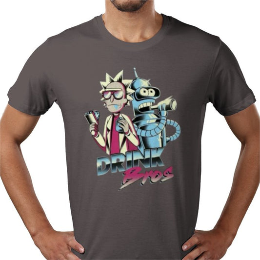 Rick & Morty x Futurama - Drink Bros T-shirt