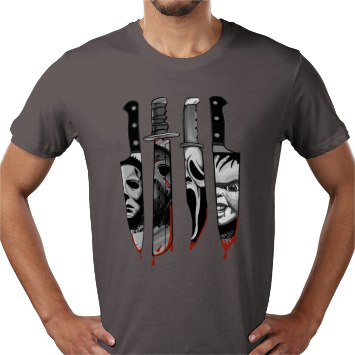 Horror Knifes Theme T Shirt
