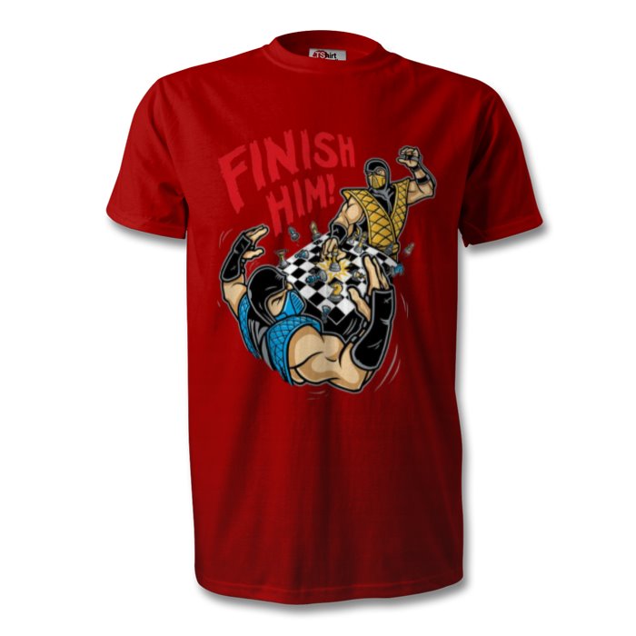 Mortal Kombat - Finish Him Chess T-shirt