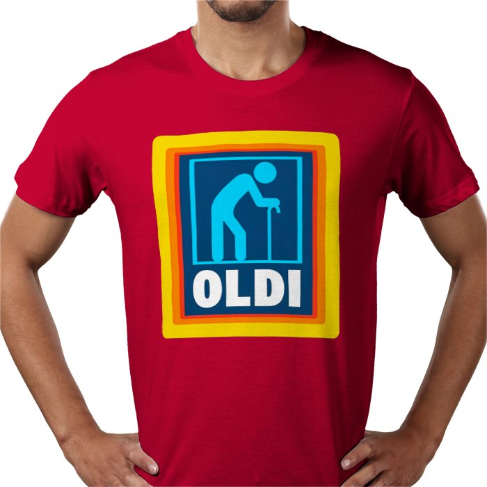 ALDI Parody OLDI T-shirt
