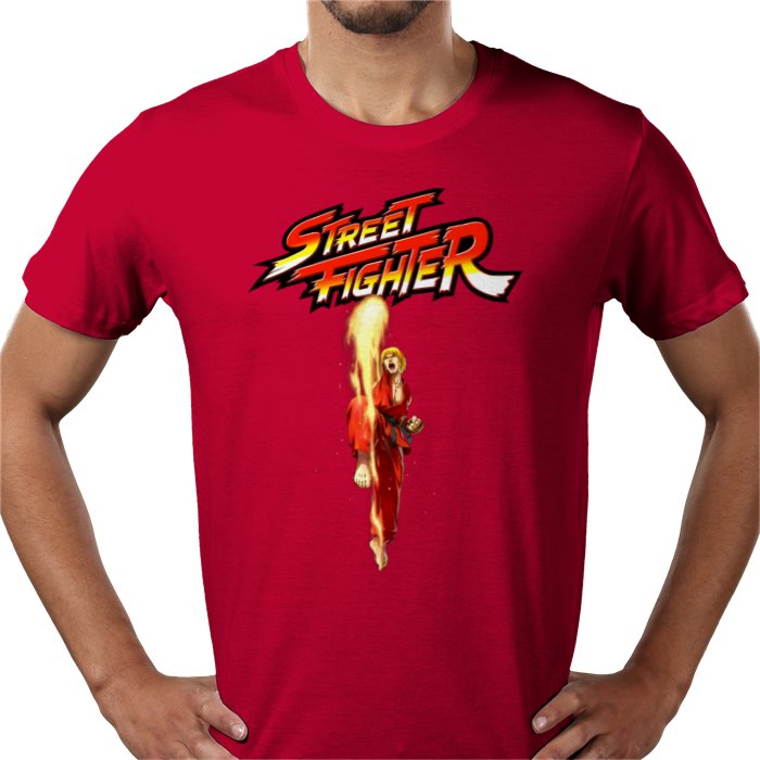 Street Fighter — Ken Dragon Punch T-Shirt
