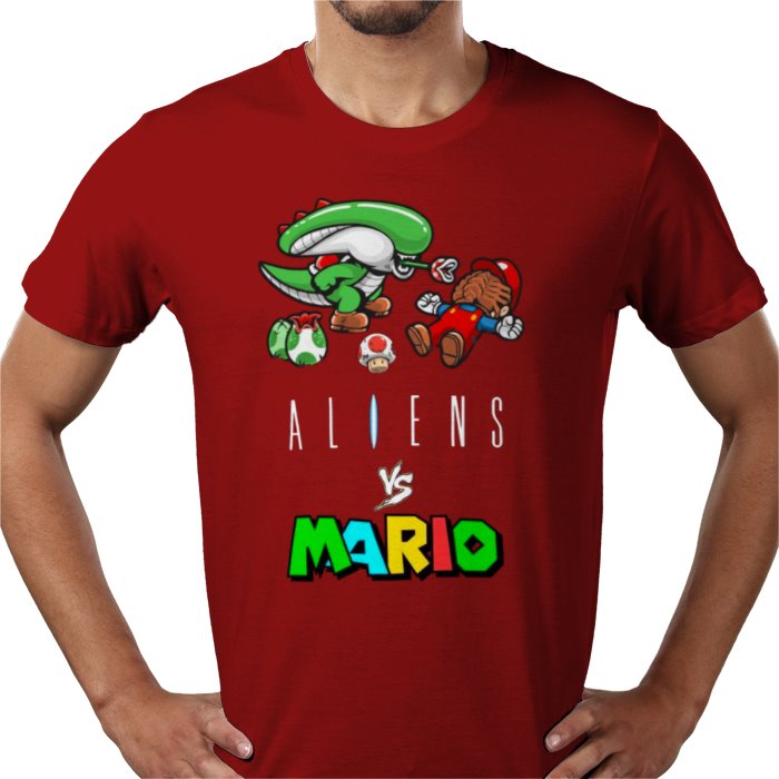 Super Mario x Aliens - Aliens Vs Mario T-shirt