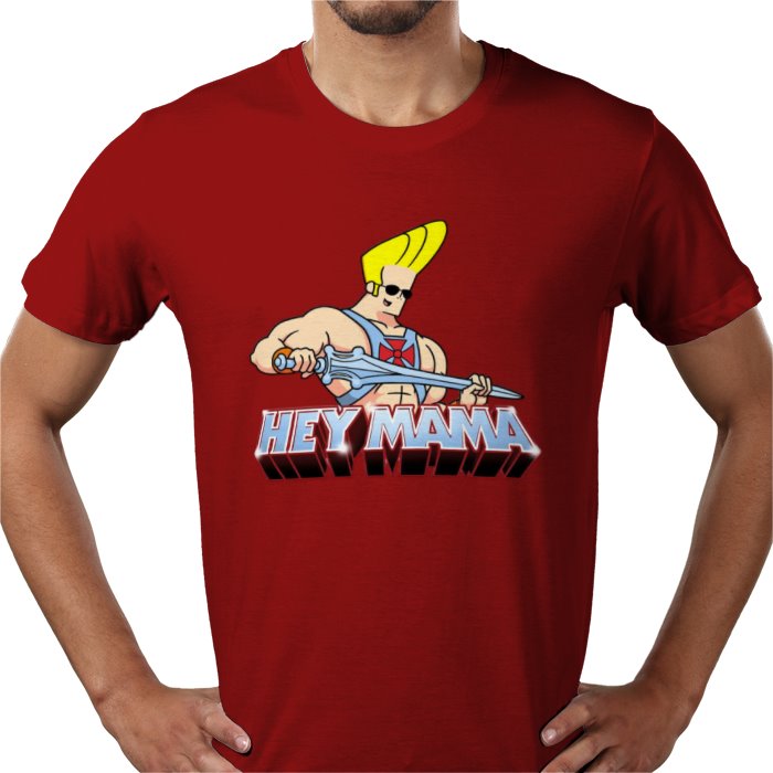 Johnny Bravo & He-Man - Hey Mama T-shirt