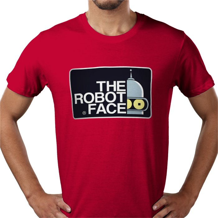 Futurama x The North Face Parody - The Robot Face T-Shirt