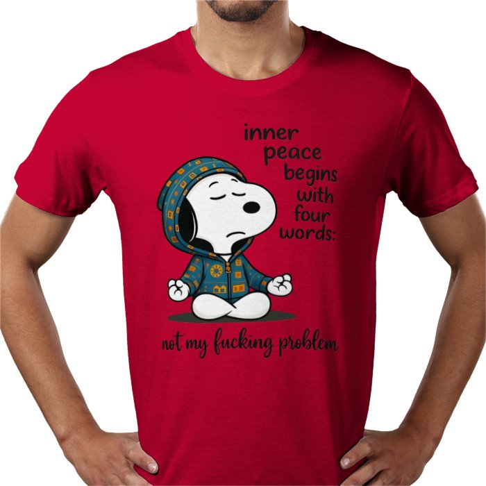 Inner Peace Starts With 4 Words - Snoopy T-shirt
