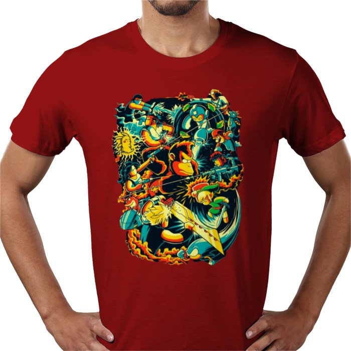 Retro Gamer Collage T-Shirt