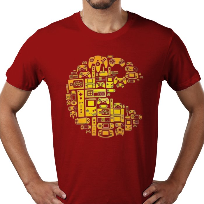 Pac-Man Tech Collage T-Shirt