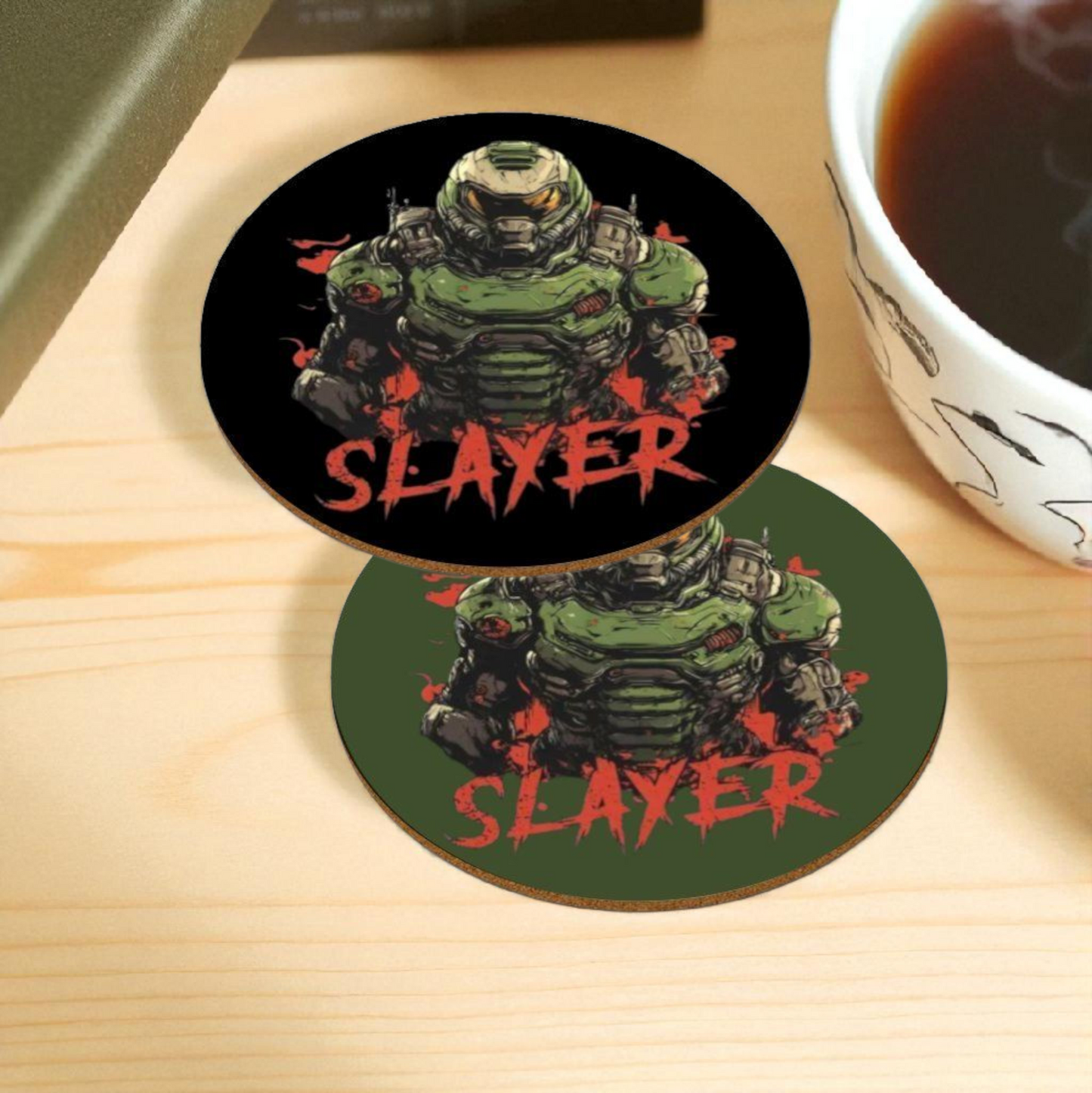 Doom - Slayer Round Coasters