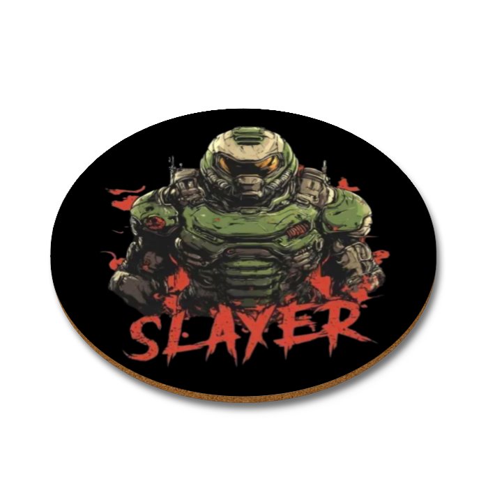 Doom - Slayer Round Coasters