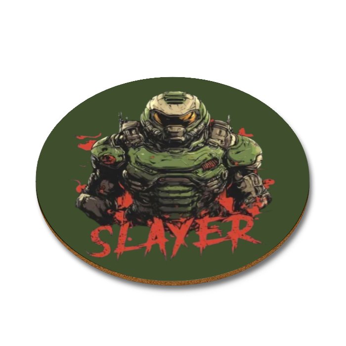 Doom - Slayer Round Coasters