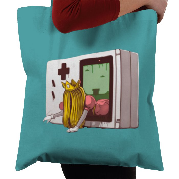 Nintendo Game Boy & Super Mario Bro's & The Ring - Princess Samara Tote Bag