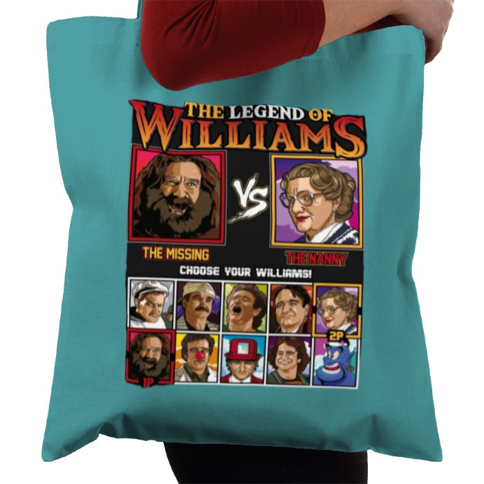 Robin Williams & The Legend Of Zelda -The Legend Of Williams Tote Bag