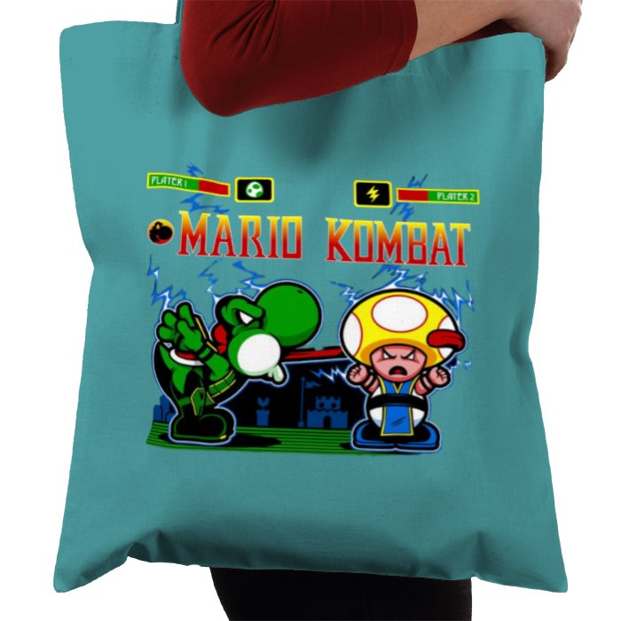 Super Mario Bro's & Mortal Kombat - Mario Kombat Tote Bag