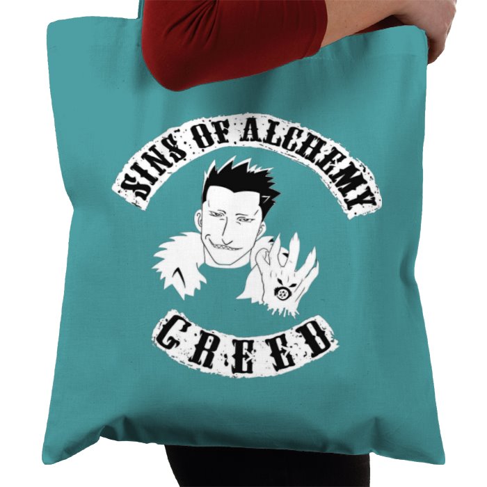 Full Metal Alchemist x Sons Of Anarchy - Sins Of Greed Tote Bag