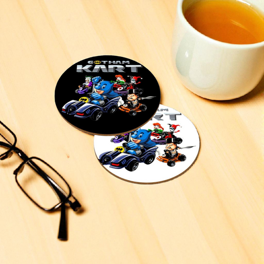 Batman The Animated Series x Mario Kart - Gotham Kart Round Coasters