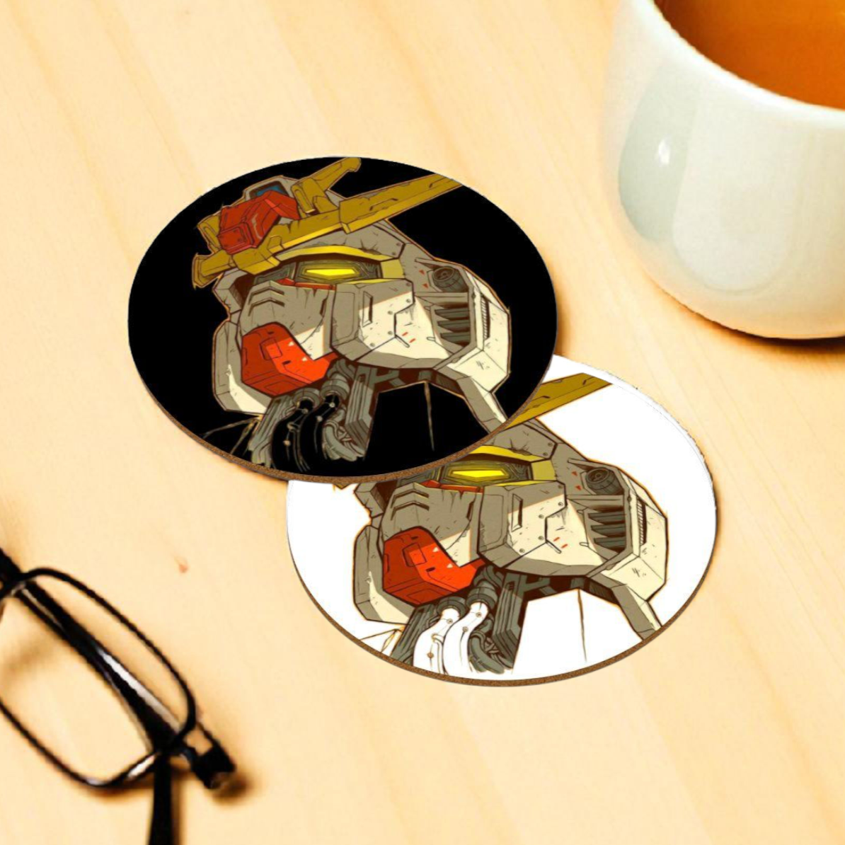 Gundam Wing Round Coasters