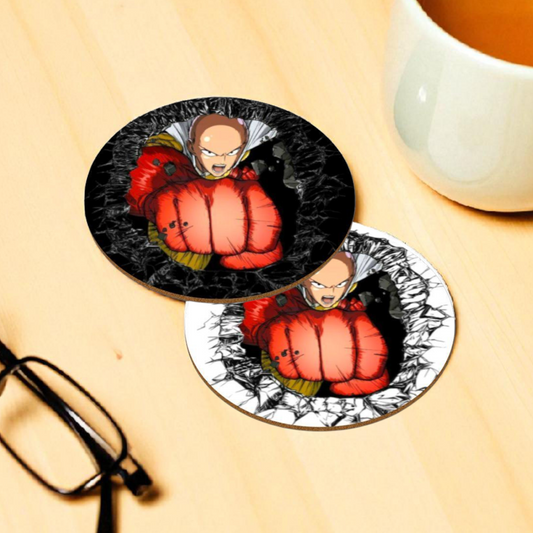 One Punch Man - Breakthrough Round Coasters