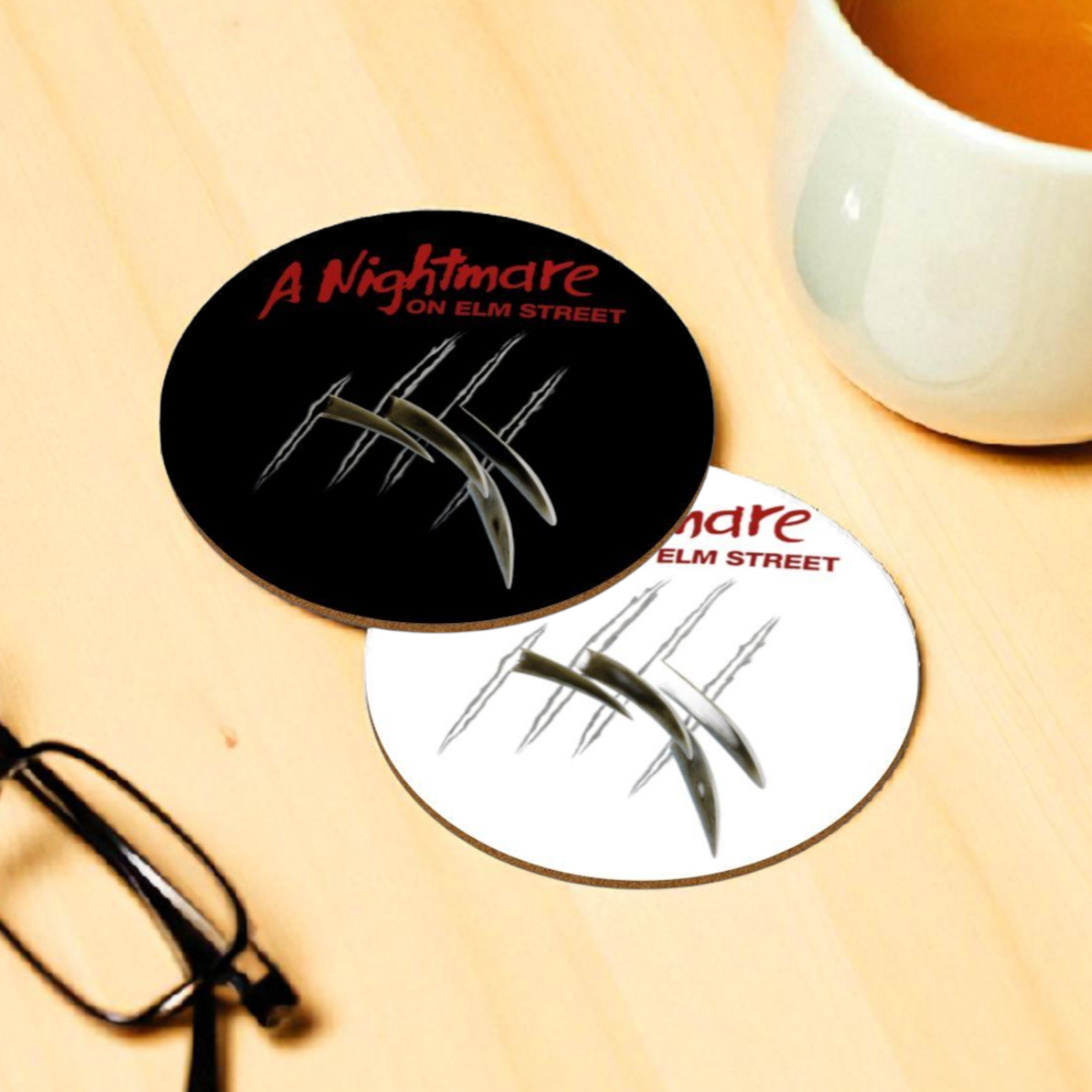 A Nightmare On Elm Street - Main Theme Round Coasters