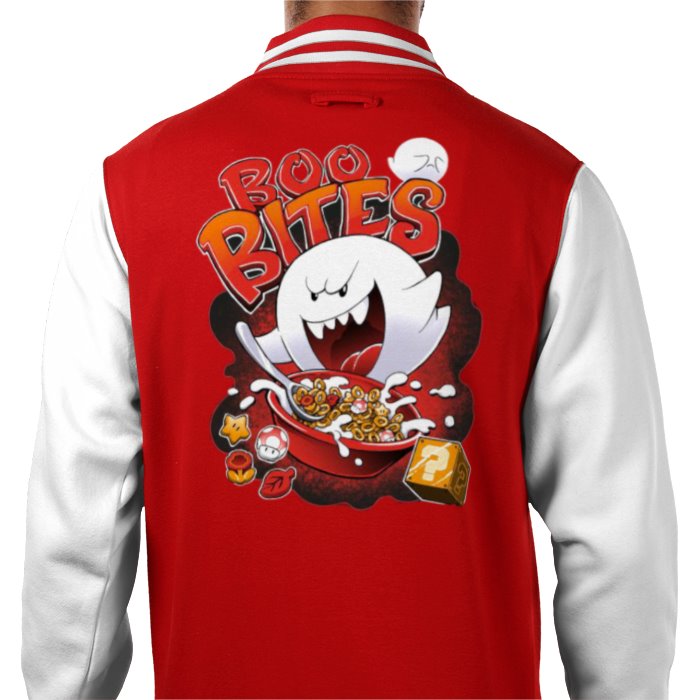 Super Mario Bro's - Boo Bites Varsity Jacket