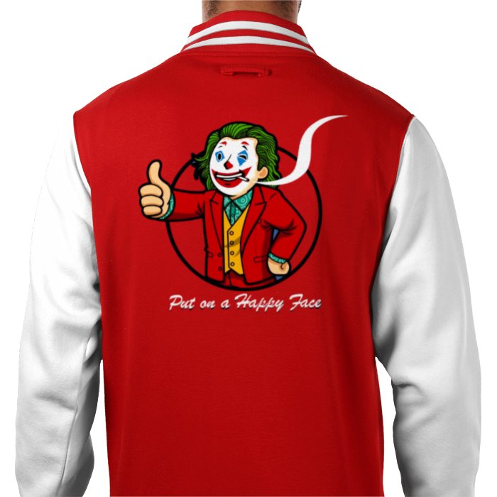 Fallout & Joker - Put On A Happy Face Varsity Jacket