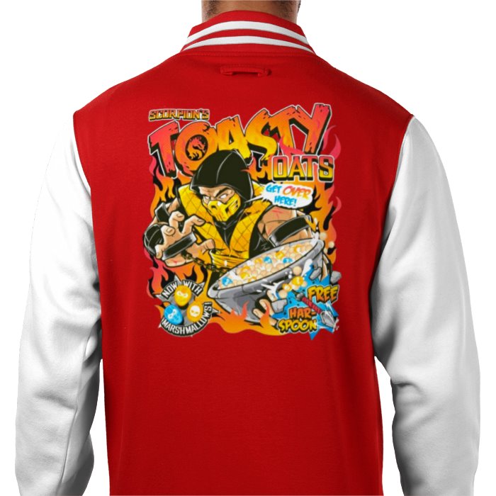 Mortal Kombat - Scorpions Toasty Oats Varsity Jacket