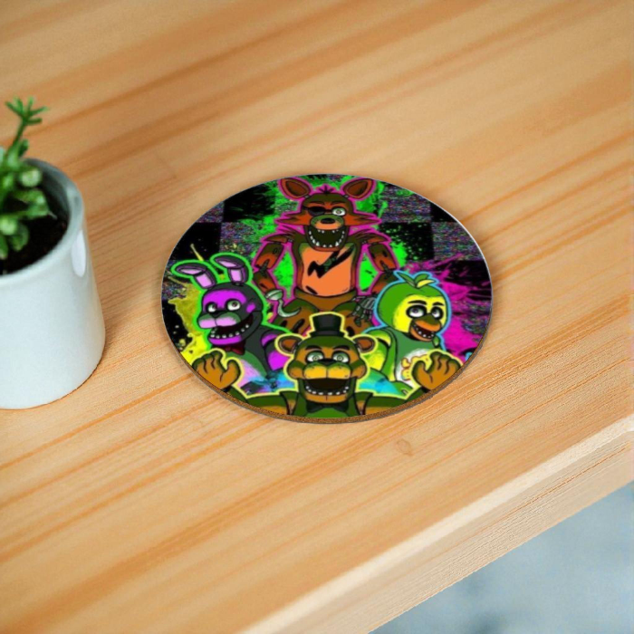 Five Nights At Freddy's - Theme Round Coasters