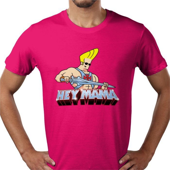 Johnny Bravo x He-Man - Hey Mama T-shirt