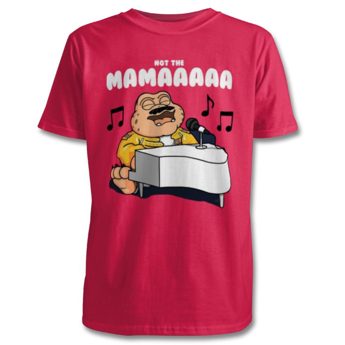 Dinosaurs & Freddy Mercury - Not The Mama T-shirt