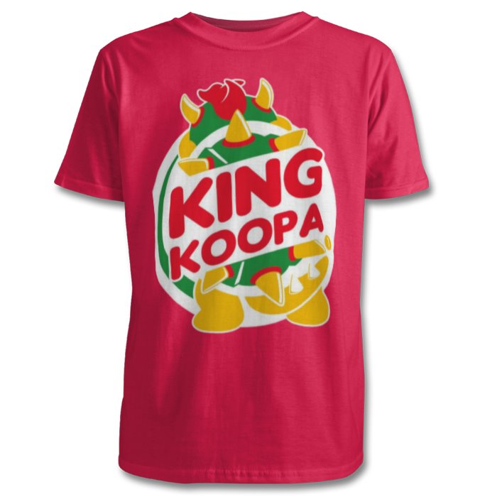 Super Mario Bro's & Burger King - King Koopa T-shirt