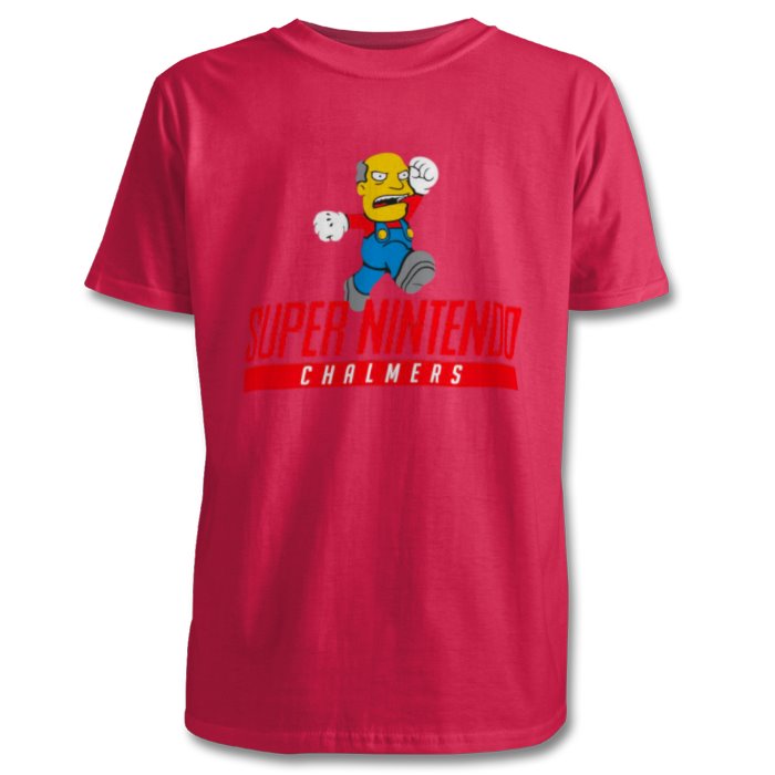 Super Nintendo & Super Mario Bro's & The Simpsons - Super Nintendo Chalmers T-shirt