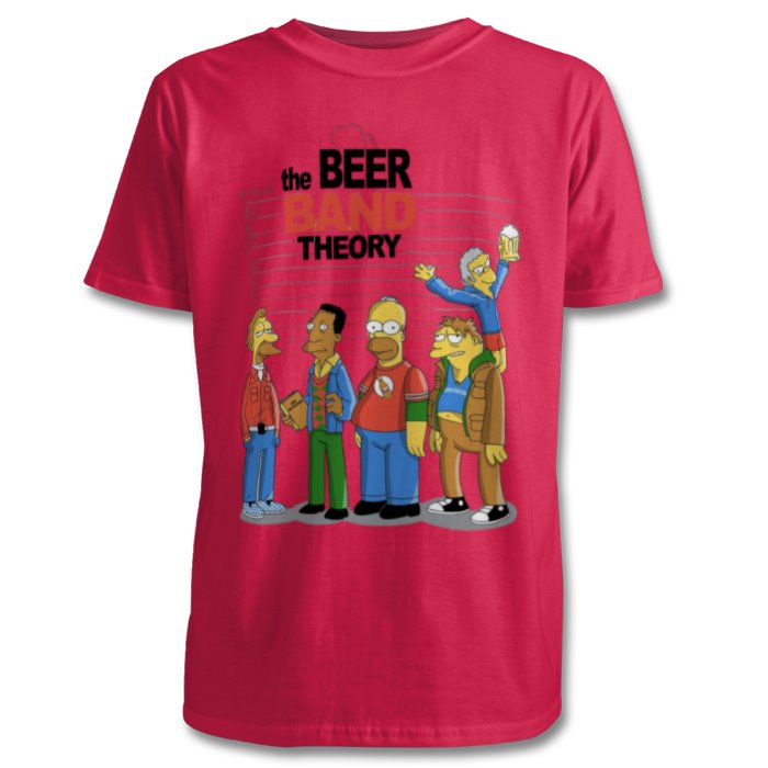 The Simpsons & Big Bang Theory - Beer Band Theory T-shirt